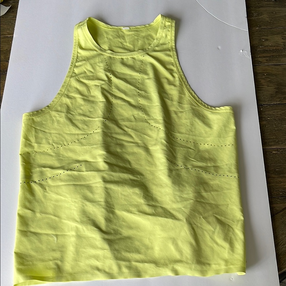 Lululemon Athletica Neon Yellow Tank Top